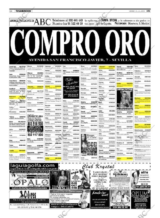 ABC SEVILLA 21-08-2009 página 64