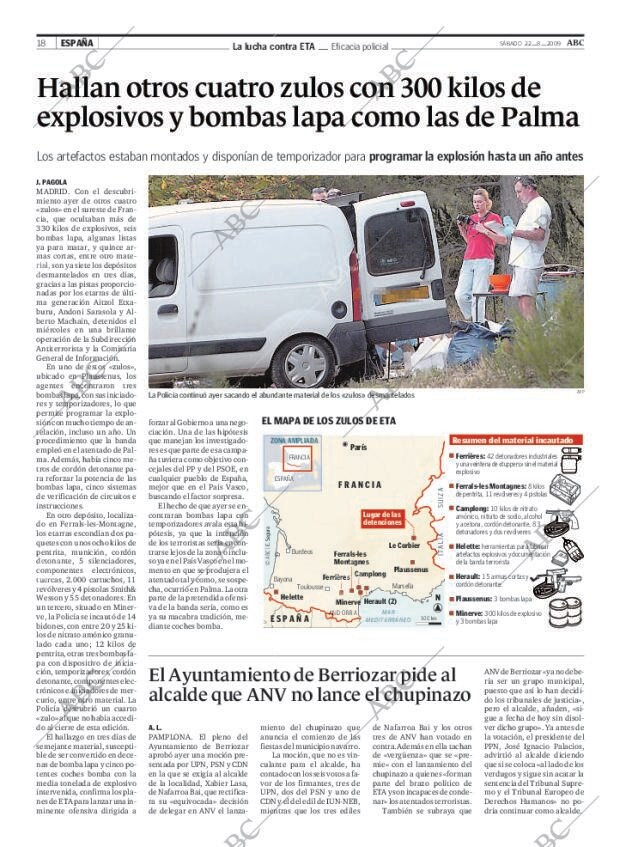 ABC MADRID 22-08-2009 página 18