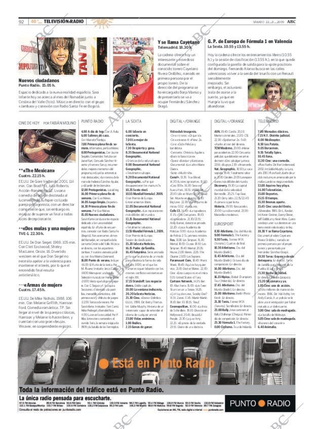 ABC MADRID 22-08-2009 página 92