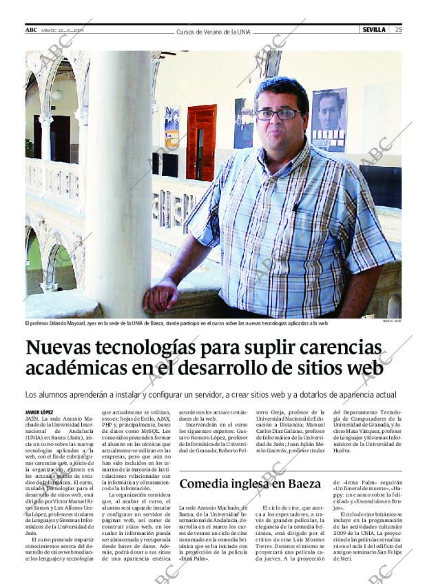 ABC SEVILLA 22-08-2009 página 25