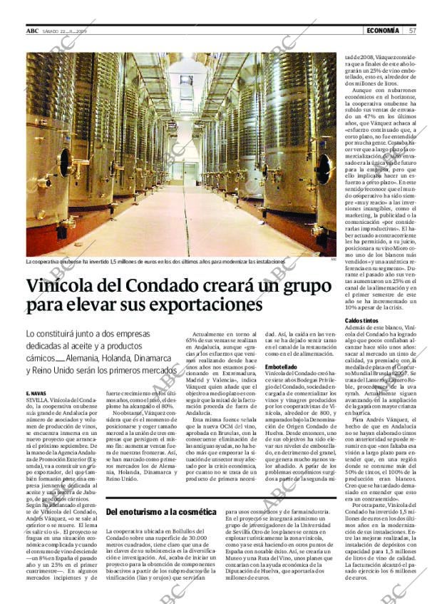 ABC SEVILLA 22-08-2009 página 57