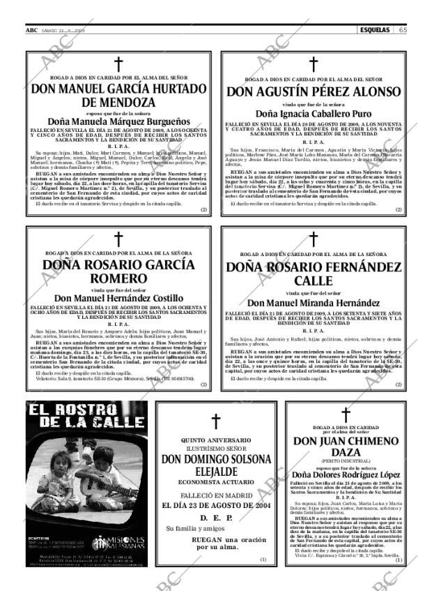 ABC SEVILLA 22-08-2009 página 65