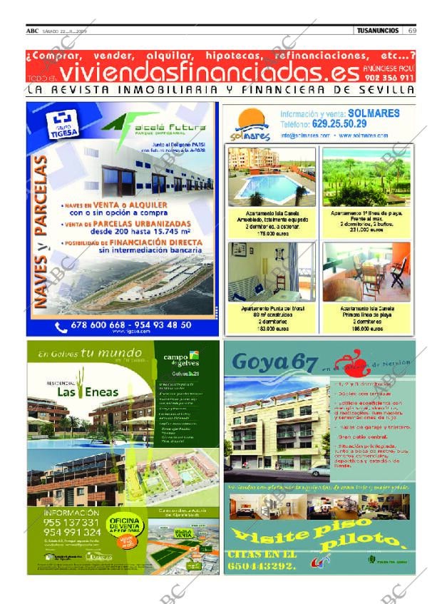 ABC SEVILLA 22-08-2009 página 69
