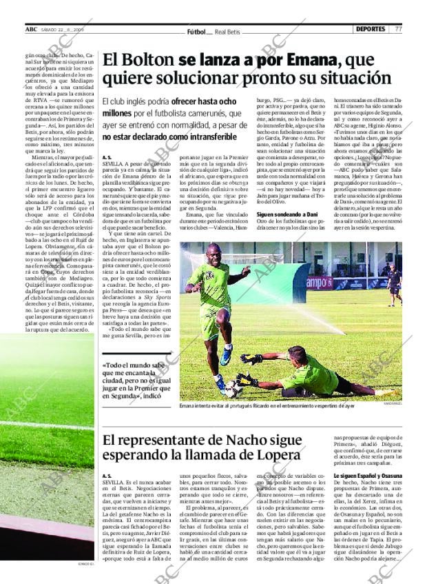 ABC SEVILLA 22-08-2009 página 77