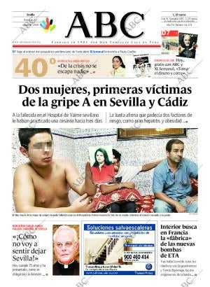ABC SEVILLA 23-08-2009 página 1