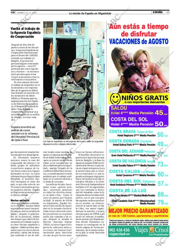 ABC SEVILLA 23-08-2009 página 45