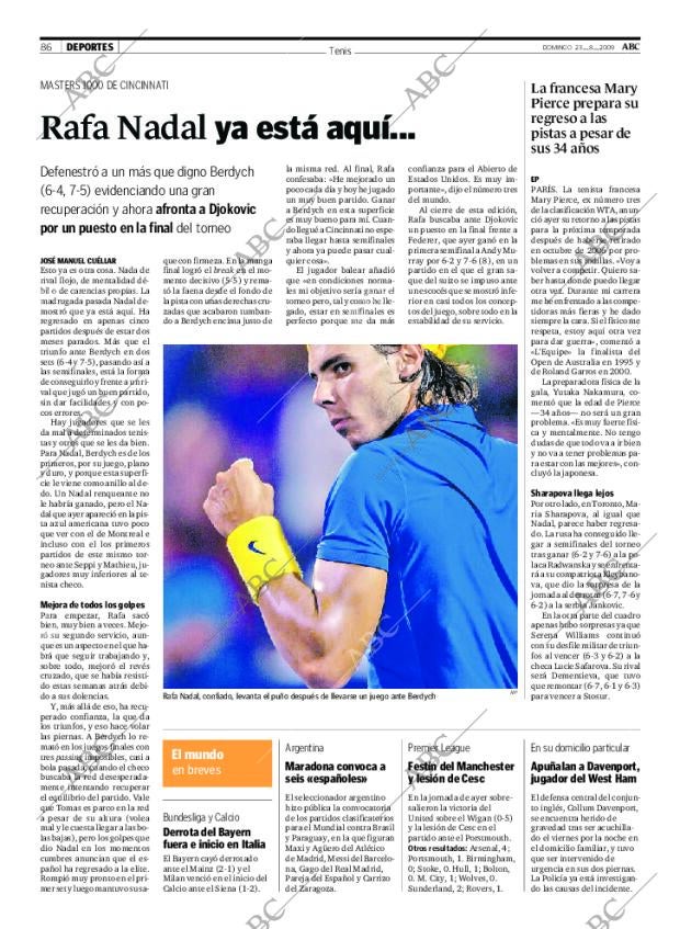 ABC SEVILLA 23-08-2009 página 86
