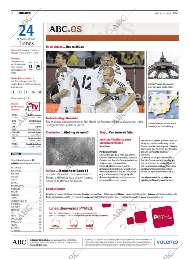 ABC MADRID 24-08-2009 página 2