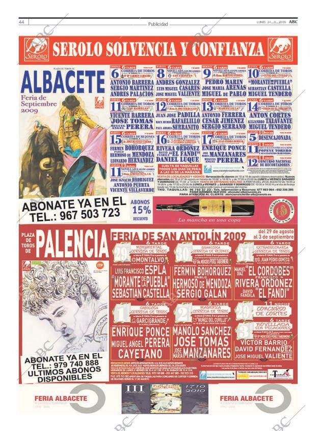 ABC MADRID 24-08-2009 página 44