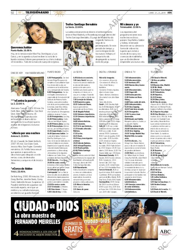 ABC MADRID 24-08-2009 página 92