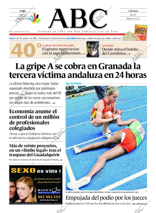 ABC SEVILLA 24-08-2009 página 1