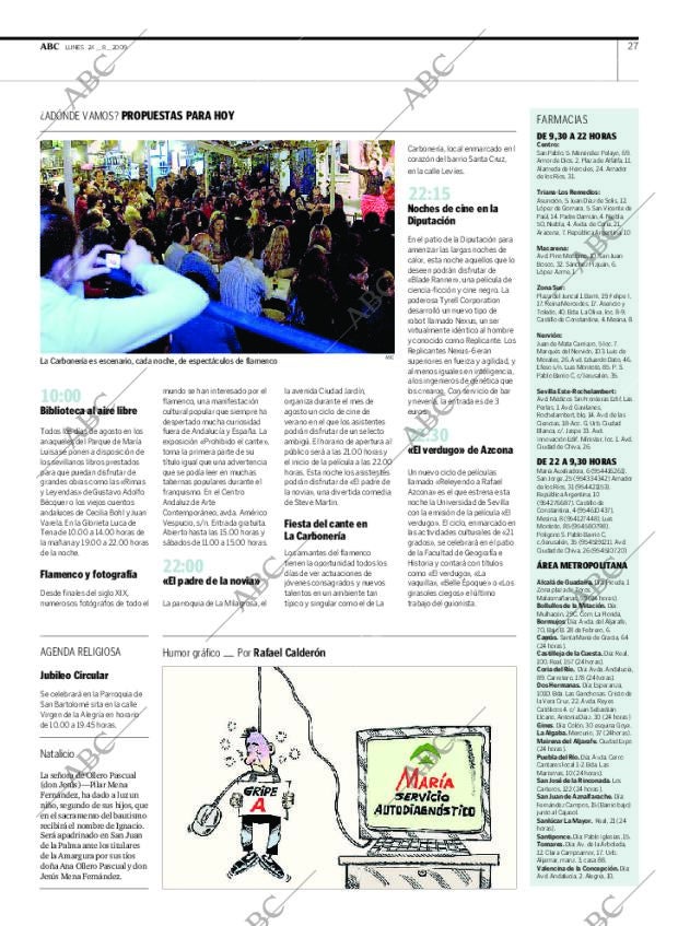 ABC SEVILLA 24-08-2009 página 27