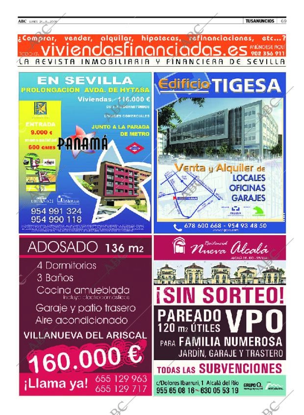 ABC SEVILLA 24-08-2009 página 69