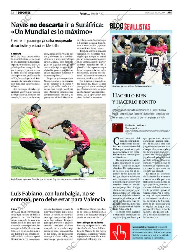 ABC SEVILLA 26-08-2009 página 72