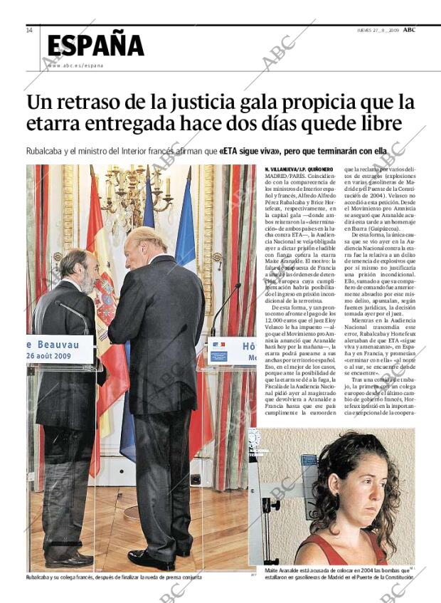 ABC MADRID 27-08-2009 página 14