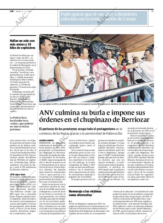 ABC MADRID 27-08-2009 página 15