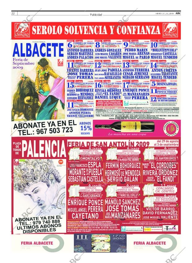 ABC MADRID 27-08-2009 página 22