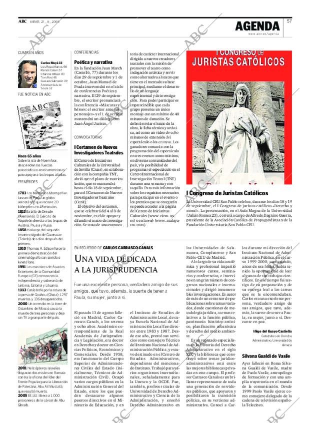 ABC MADRID 27-08-2009 página 57