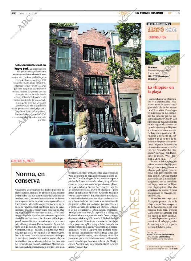 ABC MADRID 27-08-2009 página 85