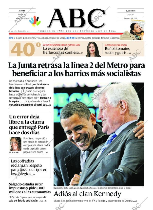 ABC SEVILLA 27-08-2009 página 1