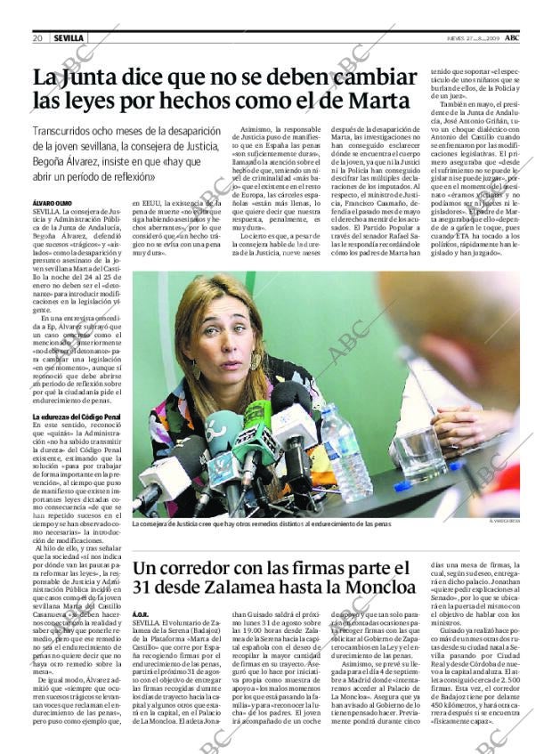 ABC SEVILLA 27-08-2009 página 20