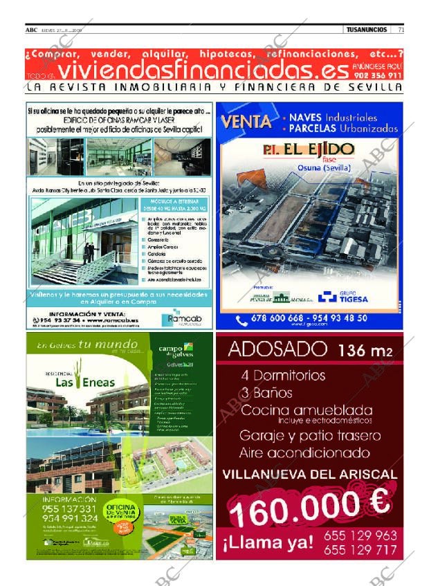 ABC SEVILLA 27-08-2009 página 71