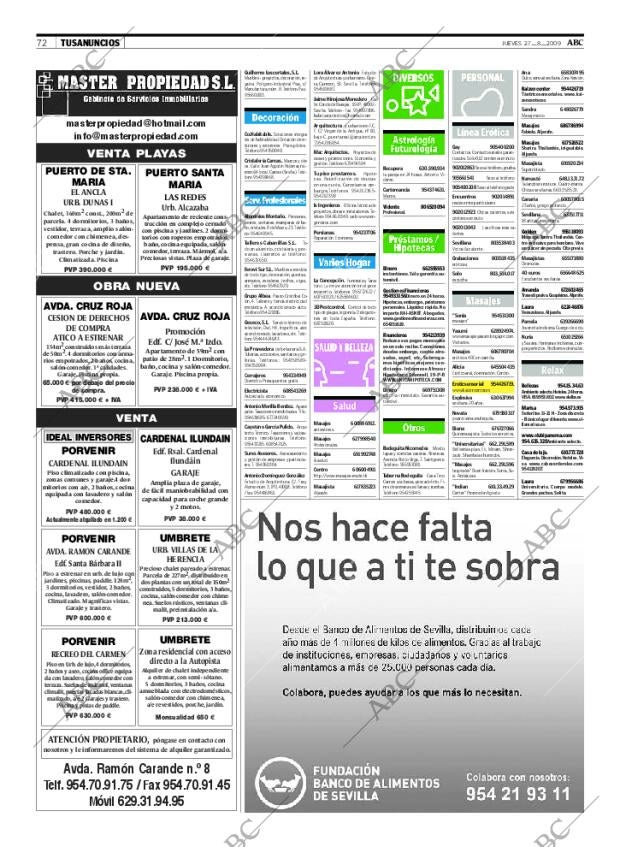 ABC SEVILLA 27-08-2009 página 72