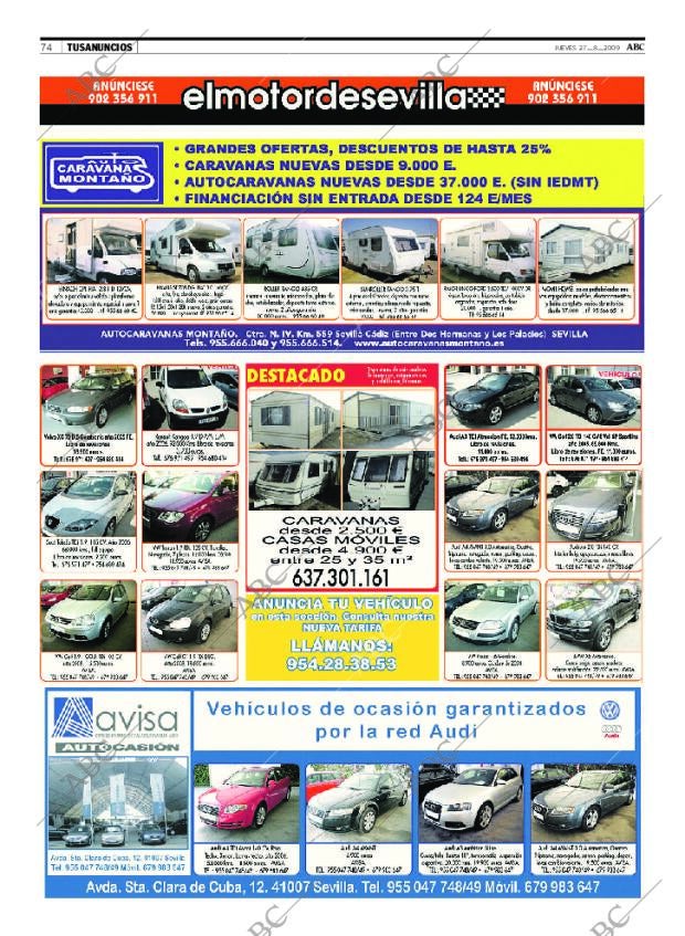 ABC SEVILLA 27-08-2009 página 74