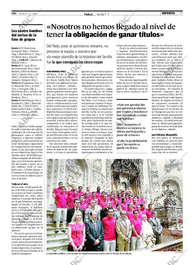 ABC SEVILLA 27-08-2009 página 77