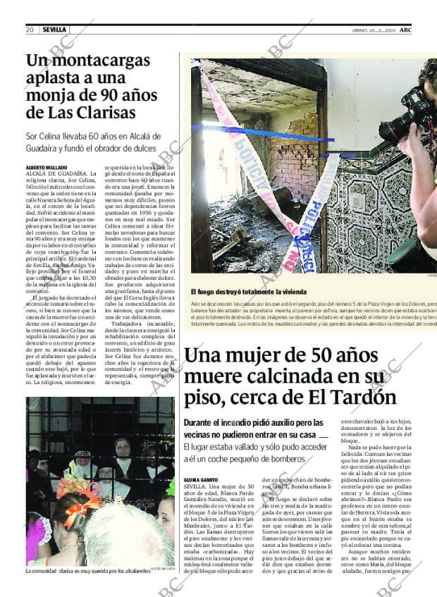 ABC SEVILLA 28-08-2009 página 20