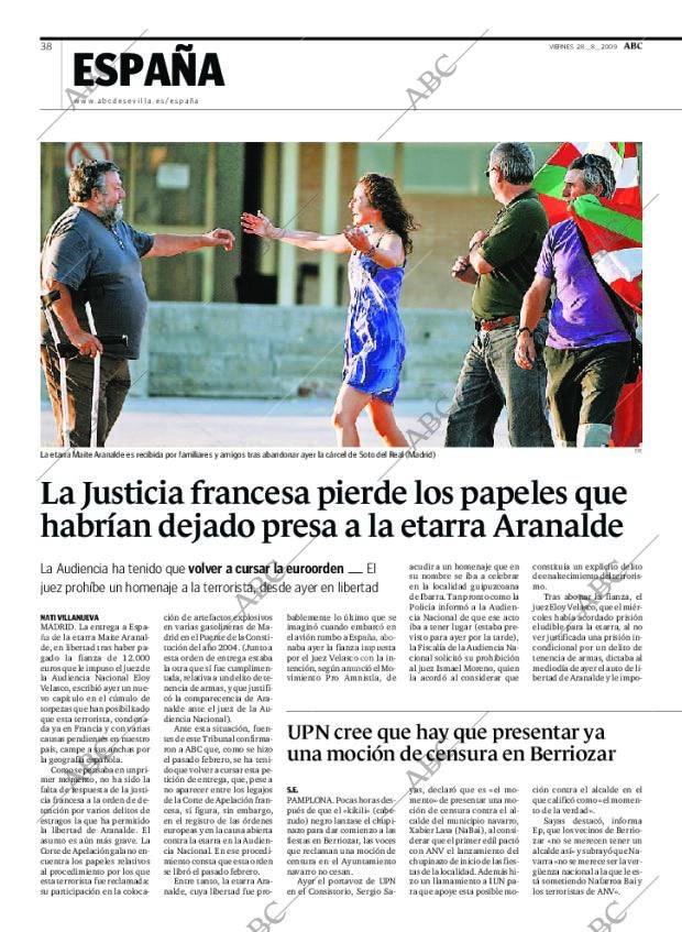 ABC SEVILLA 28-08-2009 página 38
