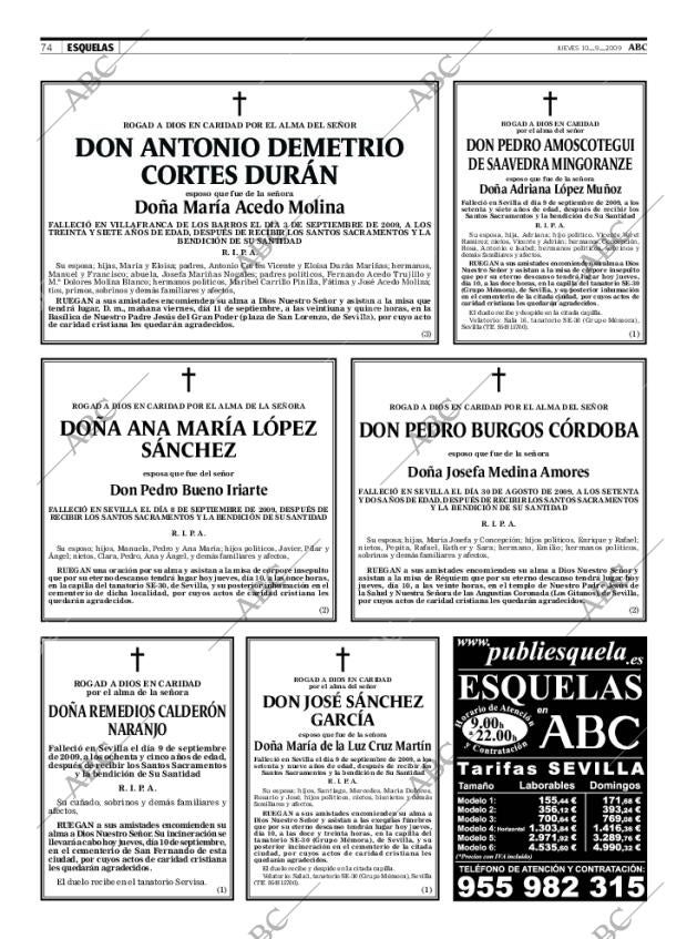 ABC SEVILLA 10-09-2009 página 74