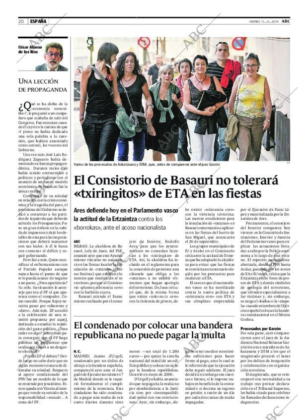 ABC MADRID 11-09-2009 página 20
