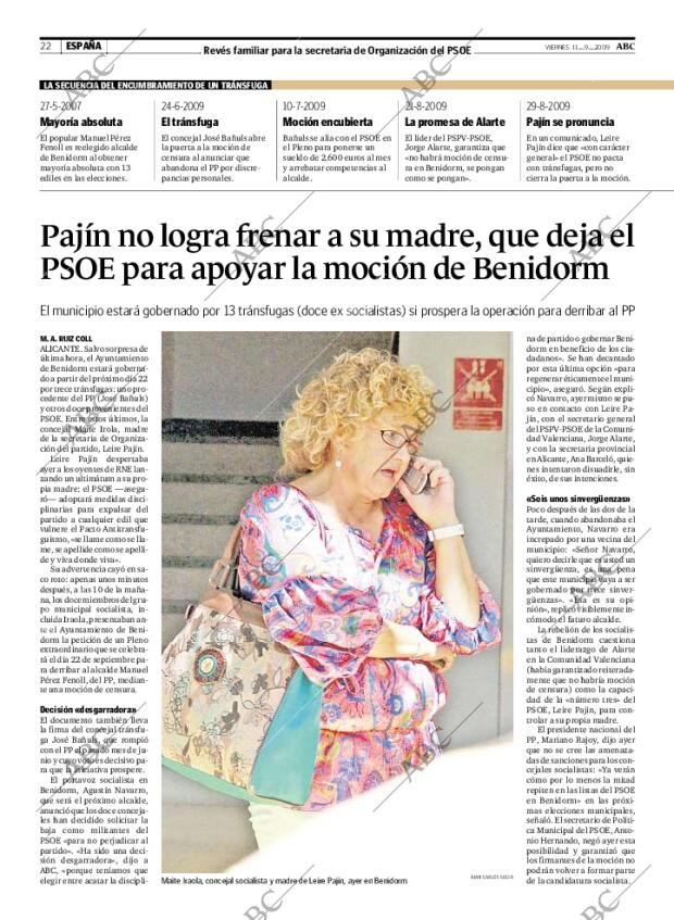 ABC MADRID 11-09-2009 página 22