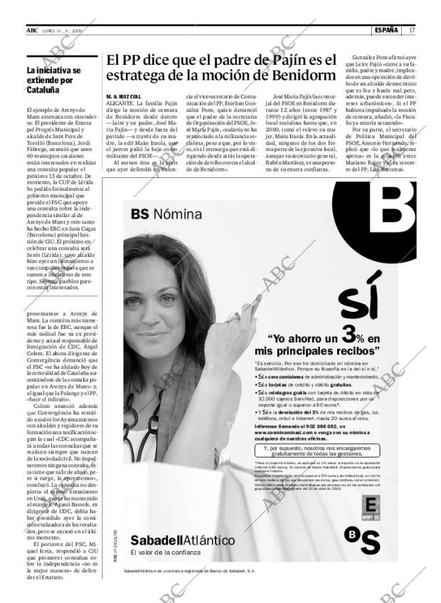 ABC MADRID 14-09-2009 página 17