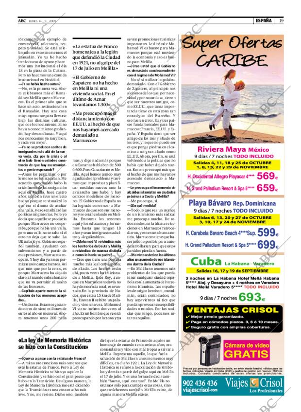 ABC MADRID 14-09-2009 página 19
