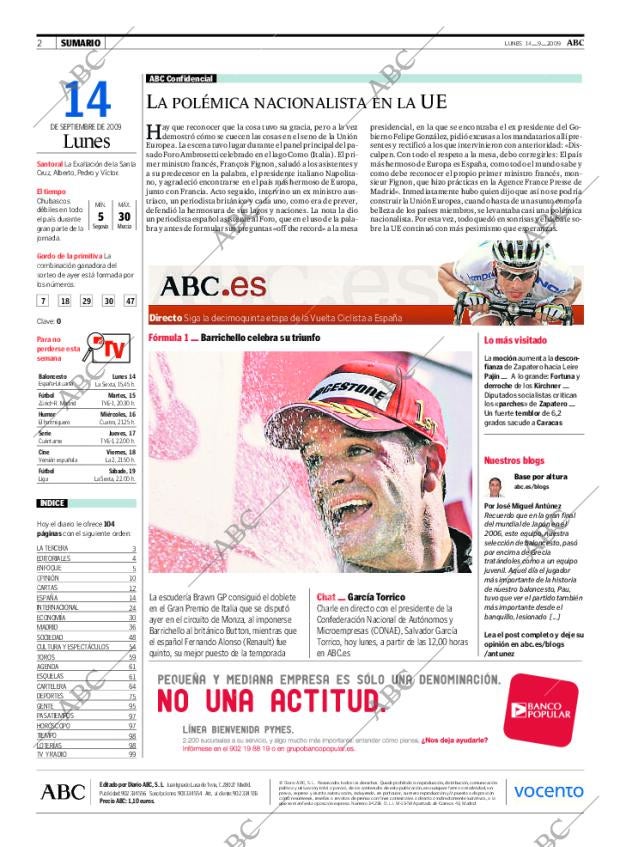 ABC MADRID 14-09-2009 página 2