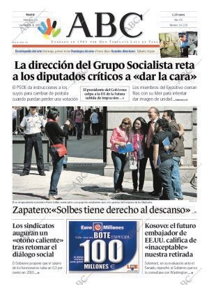 ABC MADRID 16-09-2009 página 1