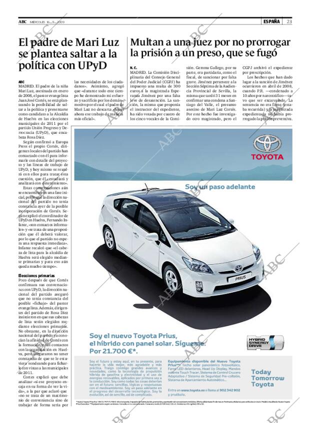 ABC MADRID 16-09-2009 página 23