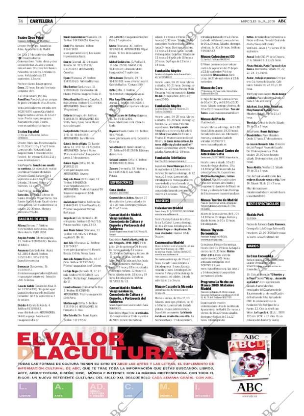 ABC MADRID 16-09-2009 página 74