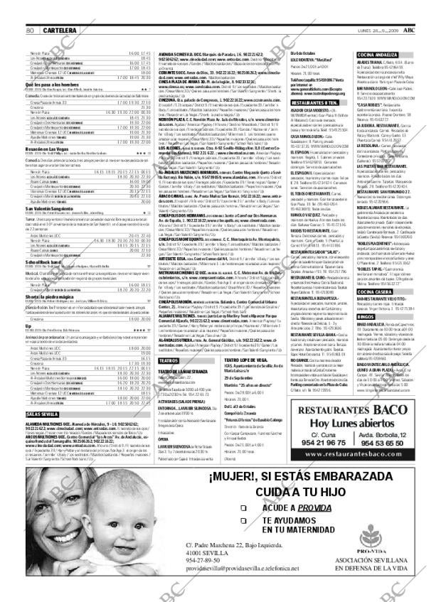 ABC SEVILLA 28-09-2009 página 80