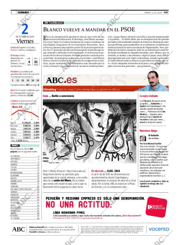 ABC MADRID 02-10-2009 página 2