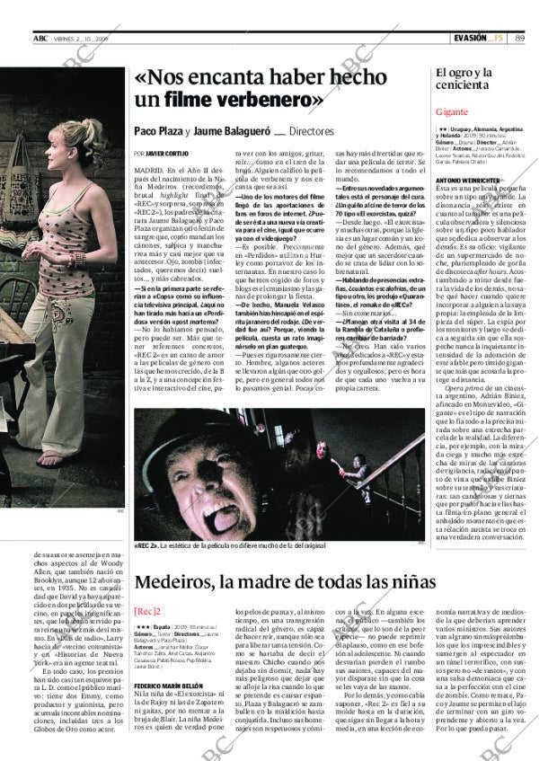 ABC MADRID 02-10-2009 página 89
