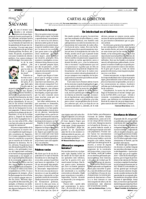 ABC SEVILLA 03-10-2009 página 14