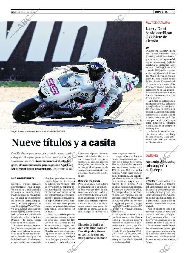 ABC CORDOBA 05-10-2009 página 85