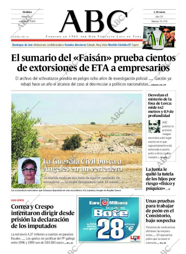 ABC CORDOBA 07-10-2009 página 1