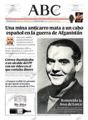 ABC MADRID 08-10-2009 página 1