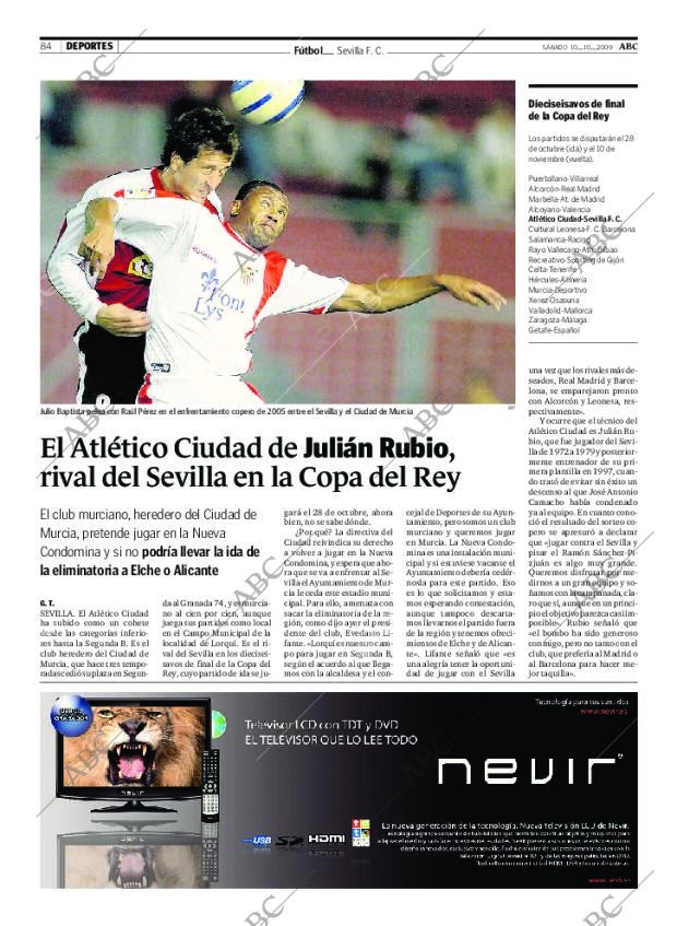 ABC SEVILLA 10-10-2009 página 84