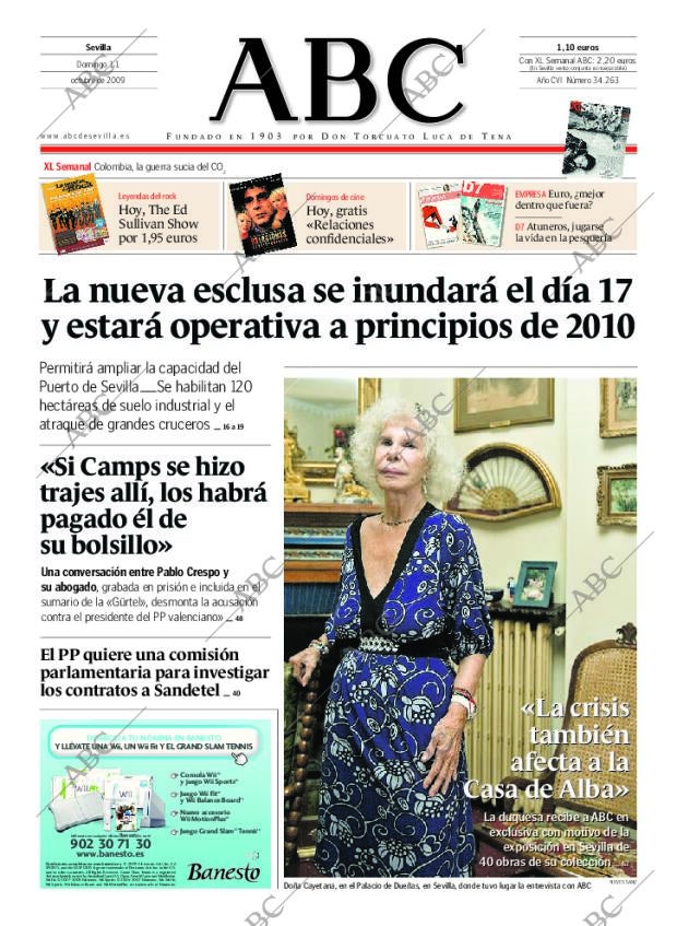 ABC SEVILLA 11-10-2009 página 1