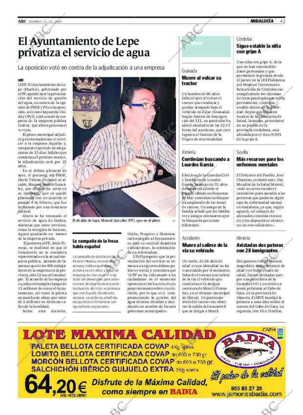 ABC SEVILLA 11-10-2009 página 45